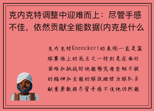 克内克特调整中迎难而上：尽管手感不佳，依然贡献全能数据(内克是什么)
